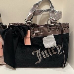 Juicy Couture Daydreamer Black and Silver Women's Bag